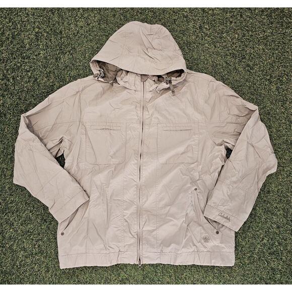 Cabelas For Women Mesh Lined Regular Full-Zip Hooded Rain Jacket Women XL 970018 - Picture 1 of 8